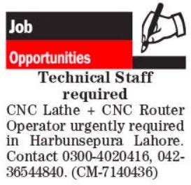 cnc lathe machine operator jobs in lahore|23 CNC Jobs .